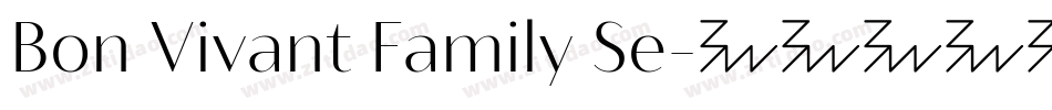 Bon Vivant Family Se字体转换